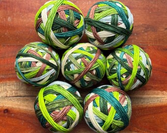 Sock, Ready to Ship, March Color of the Month, Hand Dyed Yarn, Self Striping Yarn, Hand Dyed Self Striping Yarn, fingering weight mystery