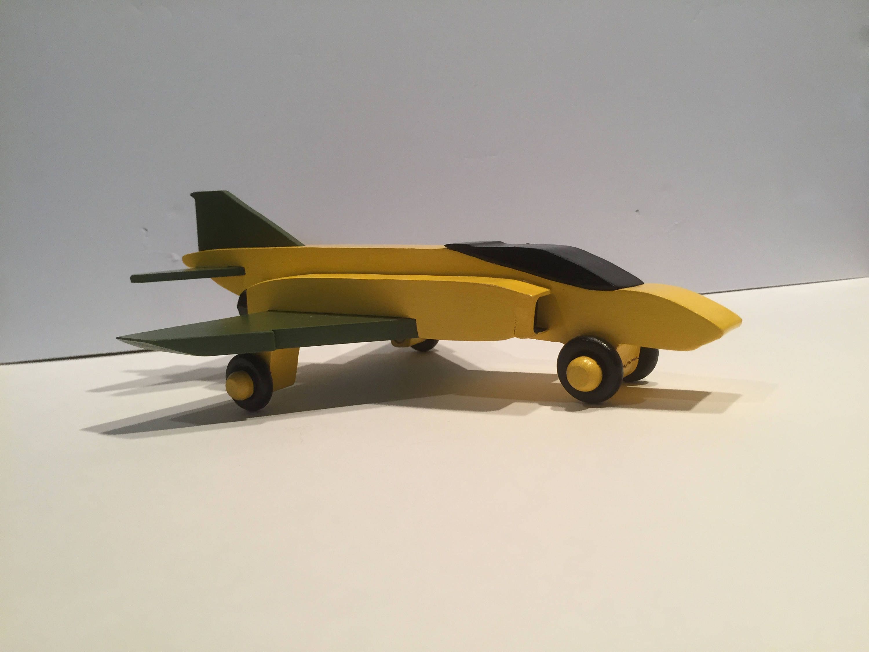 wooden fighter plane