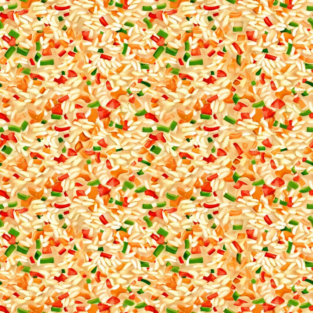 Printable Rice Design Fried Rice Seamless Pattern: Food Digital Paper (PNG, 5 Designs) - Etsy