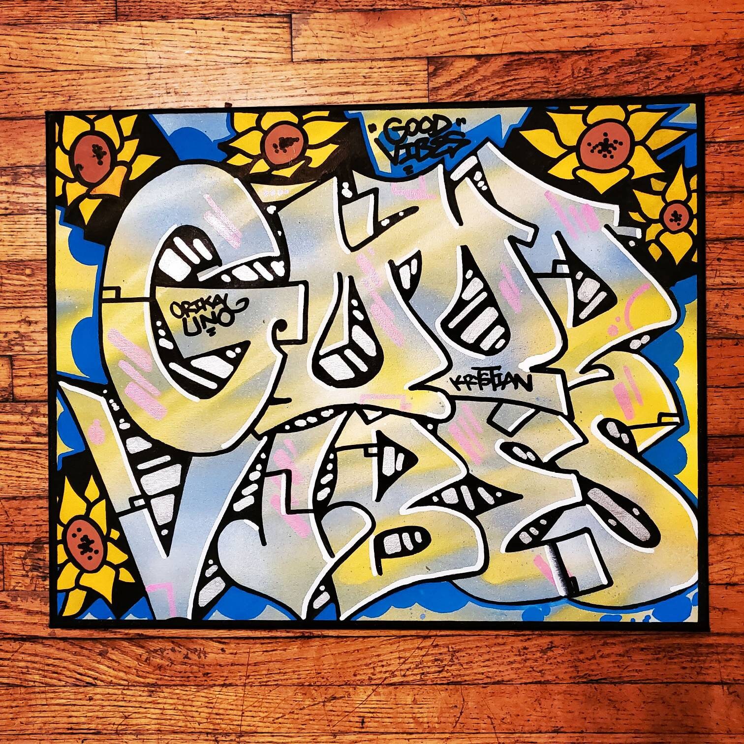 Custom Graffiti Canvas Personalized Name Sign Wall Art Etsy