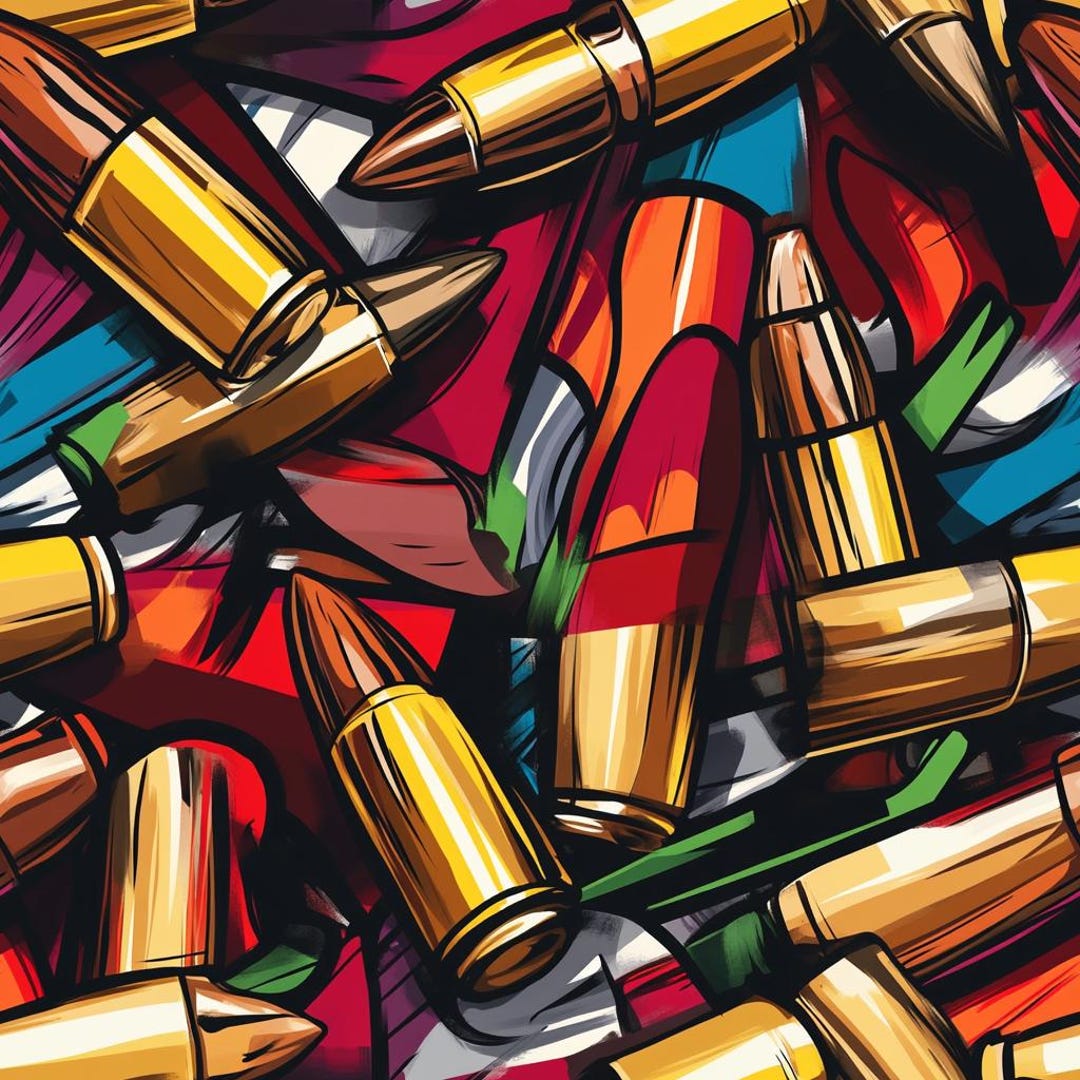 PNG Seamless Patterns Bullets Digital Paper 5 Tile Designs - Etsy