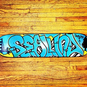 Custom Graffiti Skateboard Deck Painted Personalized Full Graphic Graffiti Name Wall Art Or Fully Built And Rideable With Trucks, Wheels image 10