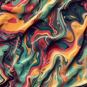 Abstract Swirl PNG Seamless Pattern: Commercial Fabric Tile (Digital Download)
