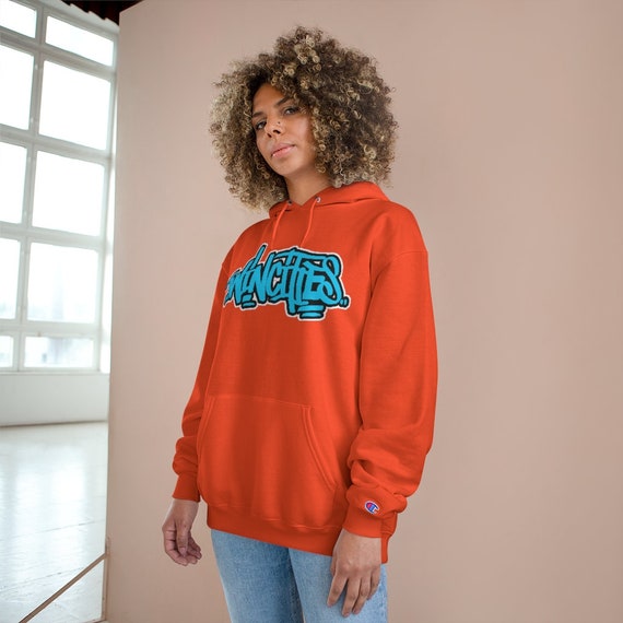 Orange and blue champion sales hoodie