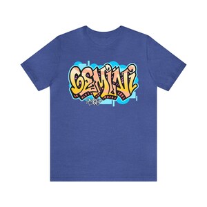 Gemini Shirt Graffiti Tee Astrology Short Sleeve by Orikal Uno