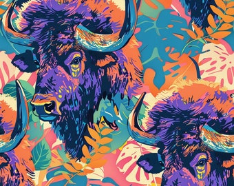 PNG Seamless Patterns Buffalo Graffiti Digital Paper 5 Designs Graffiti     Colorful Patterns Tile