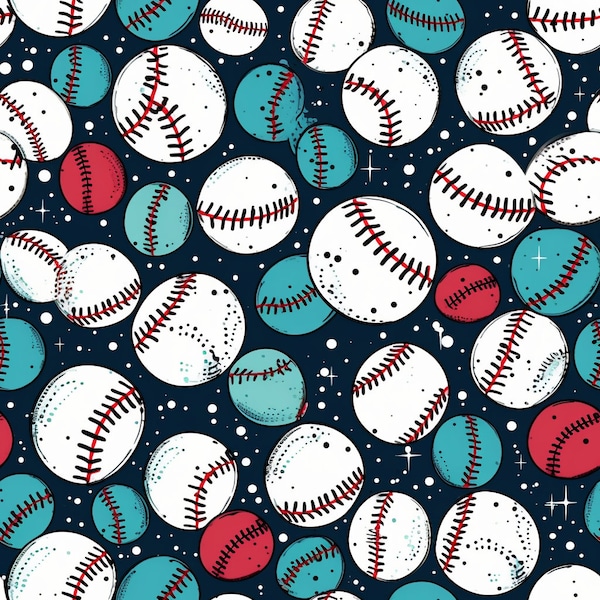Baseball Pattern - Etsy