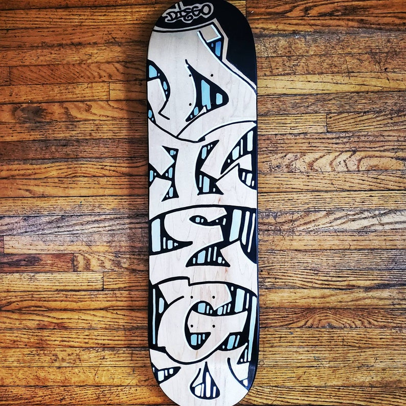 Custom Graffiti Skateboard Deck Wall Art Personalized Gift Etsy