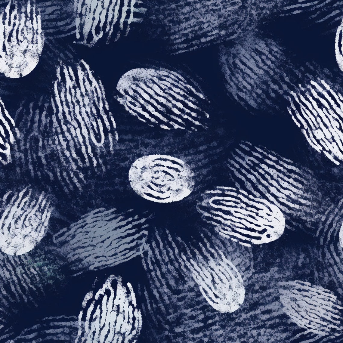 PNG Seamless Patterns Forensic Fingerprints Digital Paper 5 Designs ...