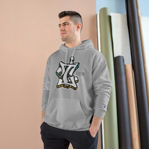 Graffiti Letter I Initial Hooded Sweater by OrikaI Uno Fleece Hoodie Sweatshirt With Huge Spacious Pocket image 5