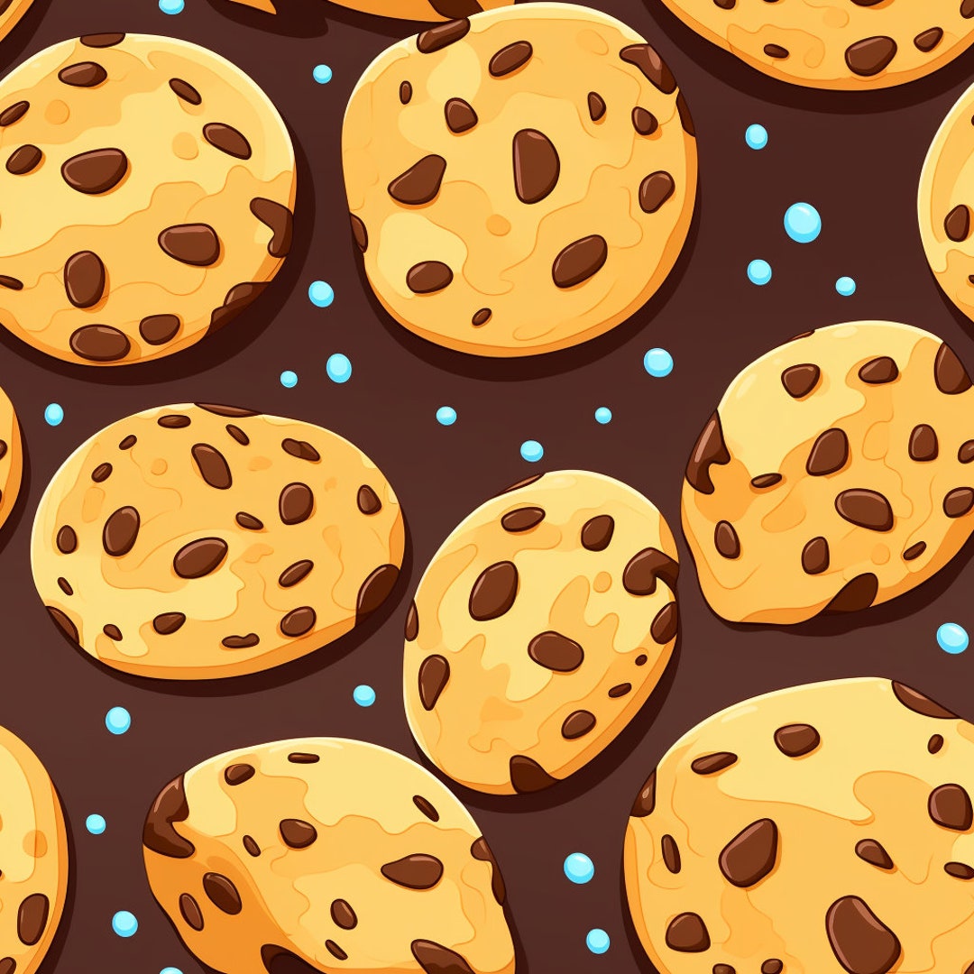 Seamless Patterns Cookies Colorful Graffiti Digital Scrapbook Paper 5 ...