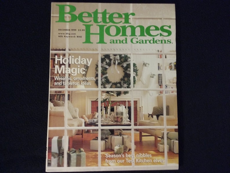 Better Homes and Gardens Magazine December 1999 Christmas Etsy