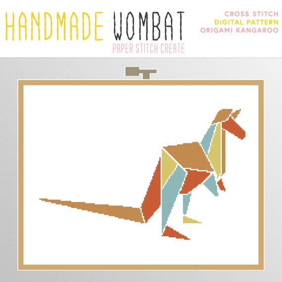 Origami Kangaroo Pdf Cross Stitch Pattern