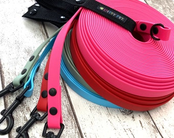 Premium Waterproof Biothane Long Line Training Dog Lead | Made in the UK