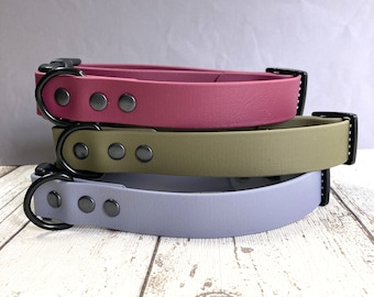 Waterproof Biothane Dog Collar with Quick Release Clasp