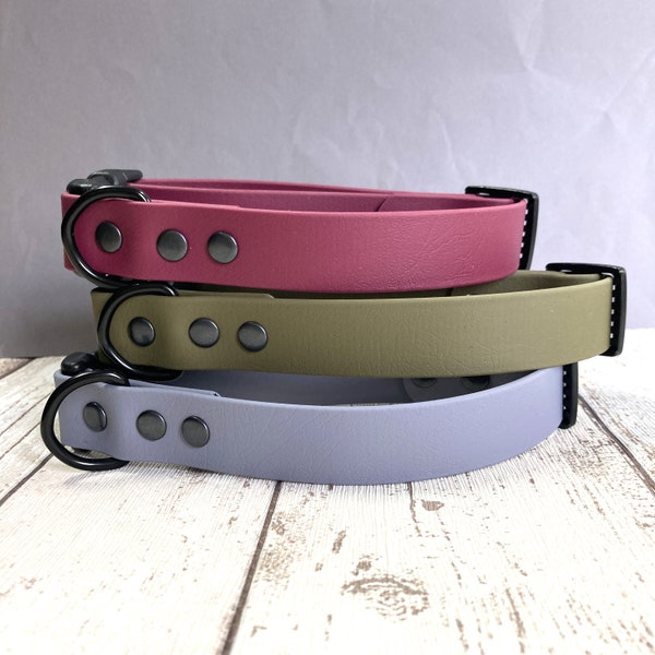 Waterproof Biothane Dog Collar with Quick Release Clasp