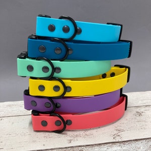 Waterproof Biothane Dog Collar with Quick Release Clasp image 1