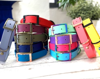 Waterproof Biothane Dog Buckle Collar | Design Your Own  | Made in the UK