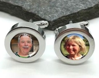 Photo Cufflinks, DIY Cufflinks, Customizable Cufflinks, Reusable Cufflinks, Create Your Own Photo Cufflinks, Glue free cufflinks