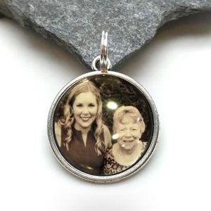 Small Round Photo Charm, Small Charm, Bracelet Charm, Personalized Charm, picture charm