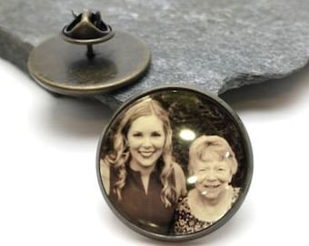 Custom Photo Lapel Pin, personalized lapel pin, Personalized Photo Pin made with your photo