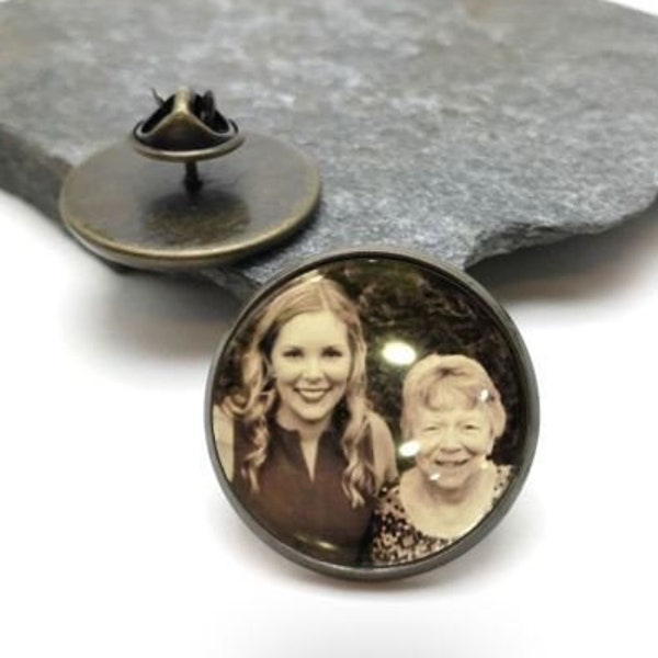 Custom Photo Lapel Pin, personalized lapel pin, Personalized Photo Pin made with your photo