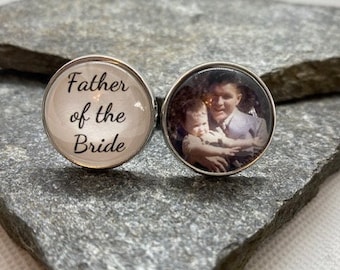 Father of the Bride Cufflinks, personalized cufflinks