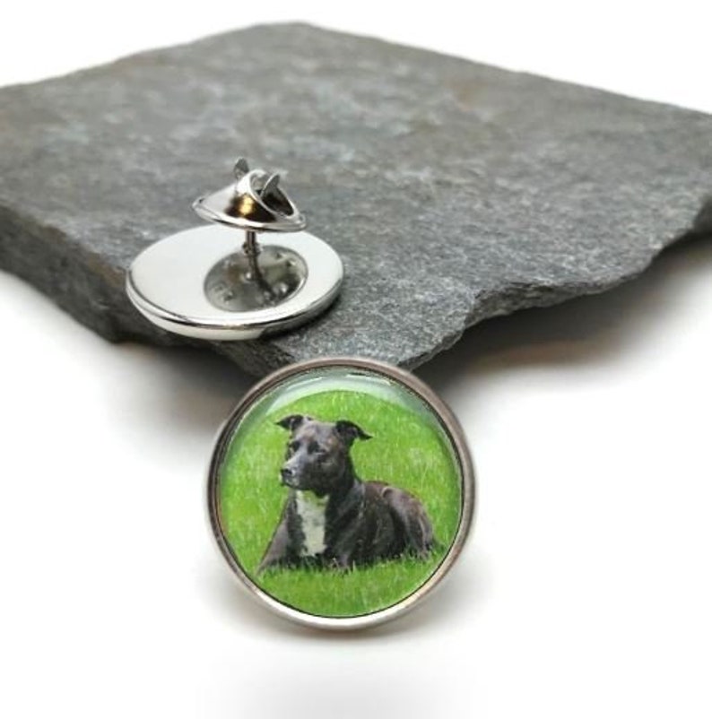 Dog Photo Pin Pet Photo Pin Personalized Lapel Pin Etsy