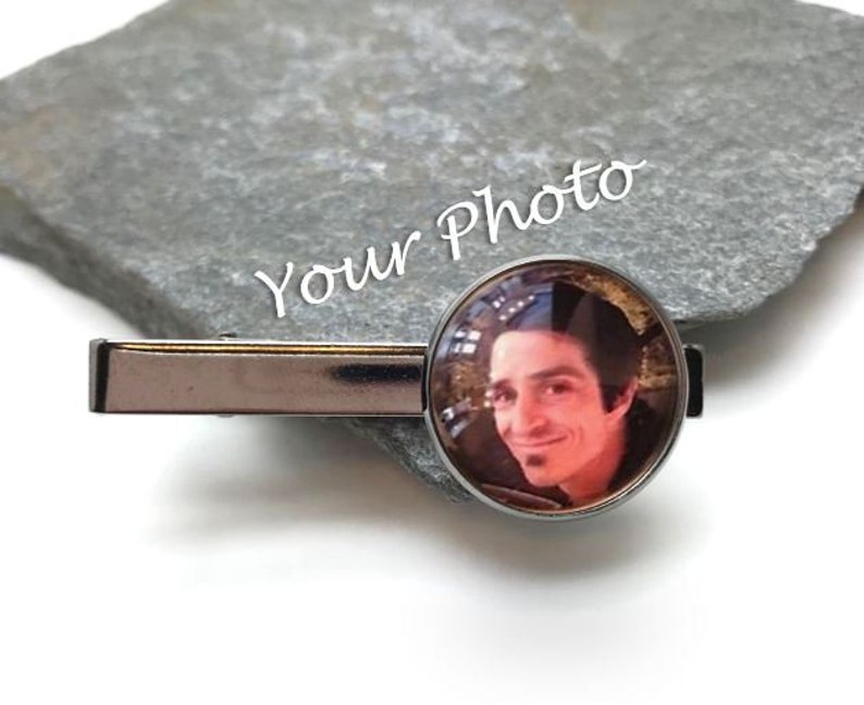 Personalized Tie Bar Custom Tie Clip Gold or Silver Tie Clip