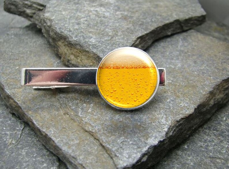 Beer Tie Clip, Gold or Silver Tie Clip, Beer Tie Bar Beer Tie Clip, Gold or Silver Tie Clip, Beer Tie Bar