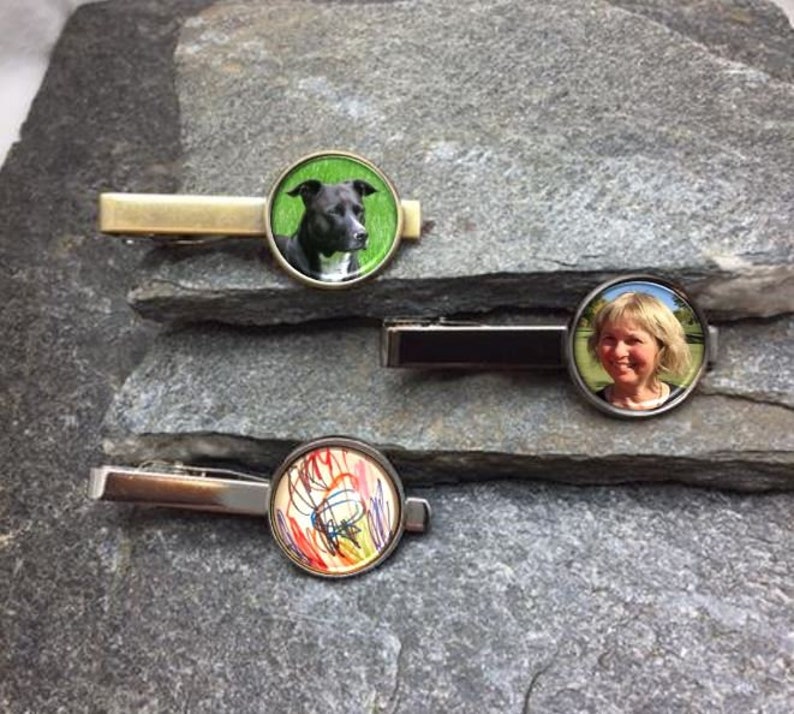 Personalized Tie Bar Custom Tie Clip Gold or Silver Tie Clip