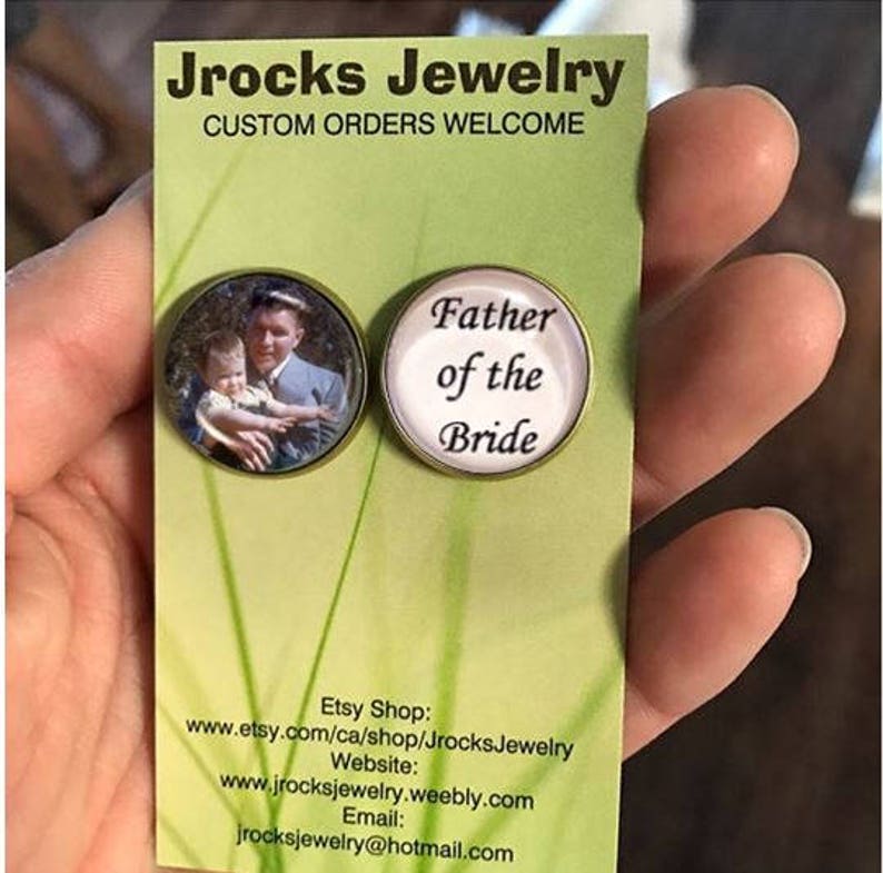personalized cufflinks Father of the Groom Cufflinks