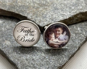 Father of the Bride Cufflinks, personalized cufflinks