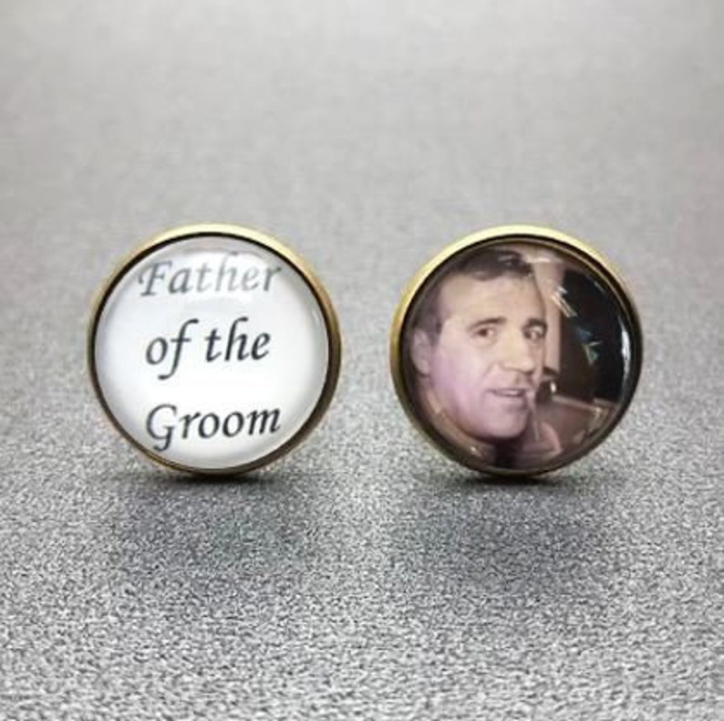personalized cufflinks Father of the Groom Cufflinks