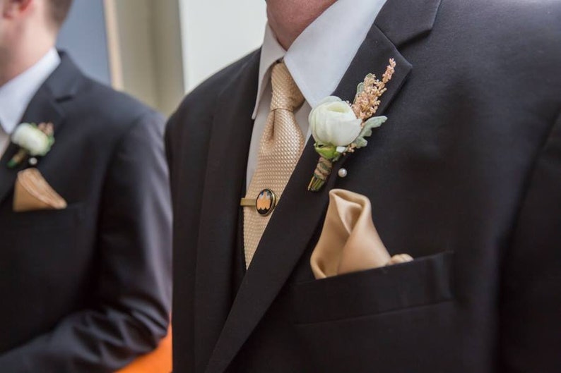 Personalized Tie Bar Custom Tie Clip Gold or Silver Tie Clip