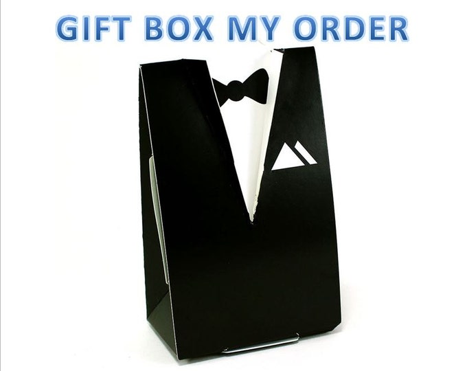 GIFT BOX My ORDER Tuxedo Gift Boxes Suit Gift Boxes Etsy
