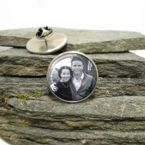Custom Photo Lapel Pin, personalized lapel pin, Personalized Photo Pin made with your photo image 9