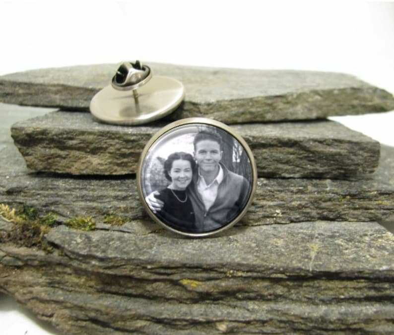 Custom Photo Lapel Pin, personalized lapel pin, Personalized Photo Pin made with your photo image 9