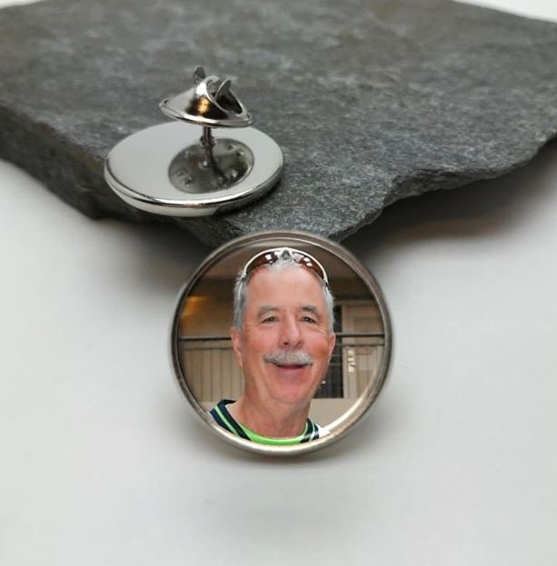 Custom Photo Lapel Pin, personalized lapel pin, Personalized Photo Pin made with your photo image 4