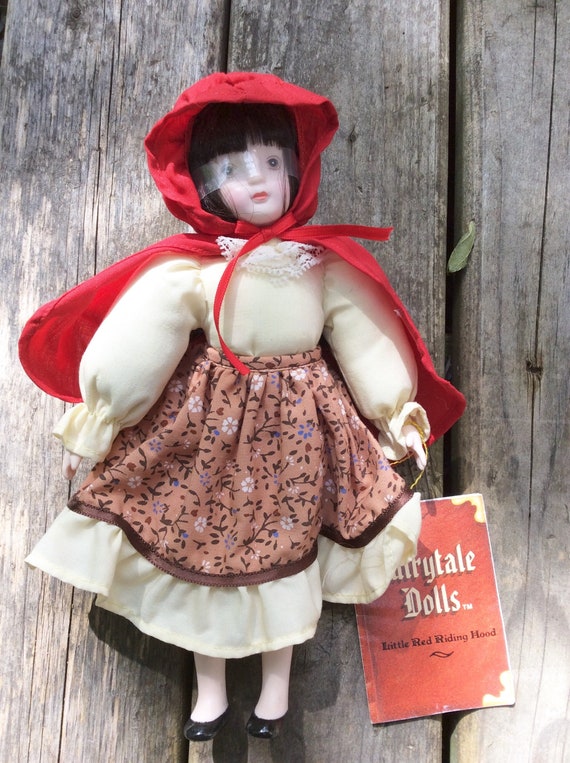 vintage red riding hood doll