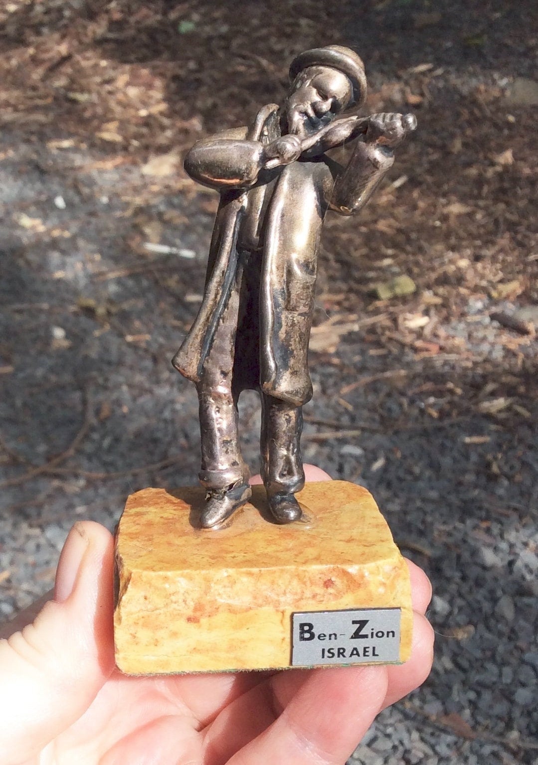 Vintage Rare Ben Zion Ben-zion Israel Sterling Silver Figurine Ben