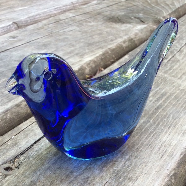 Dimpled Glass Bird Etsy