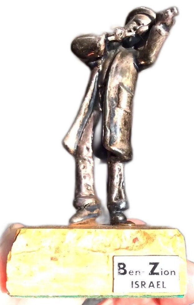 Vintage Rare Ben Zion Ben-zion Israel Sterling Silver Figurine Ben