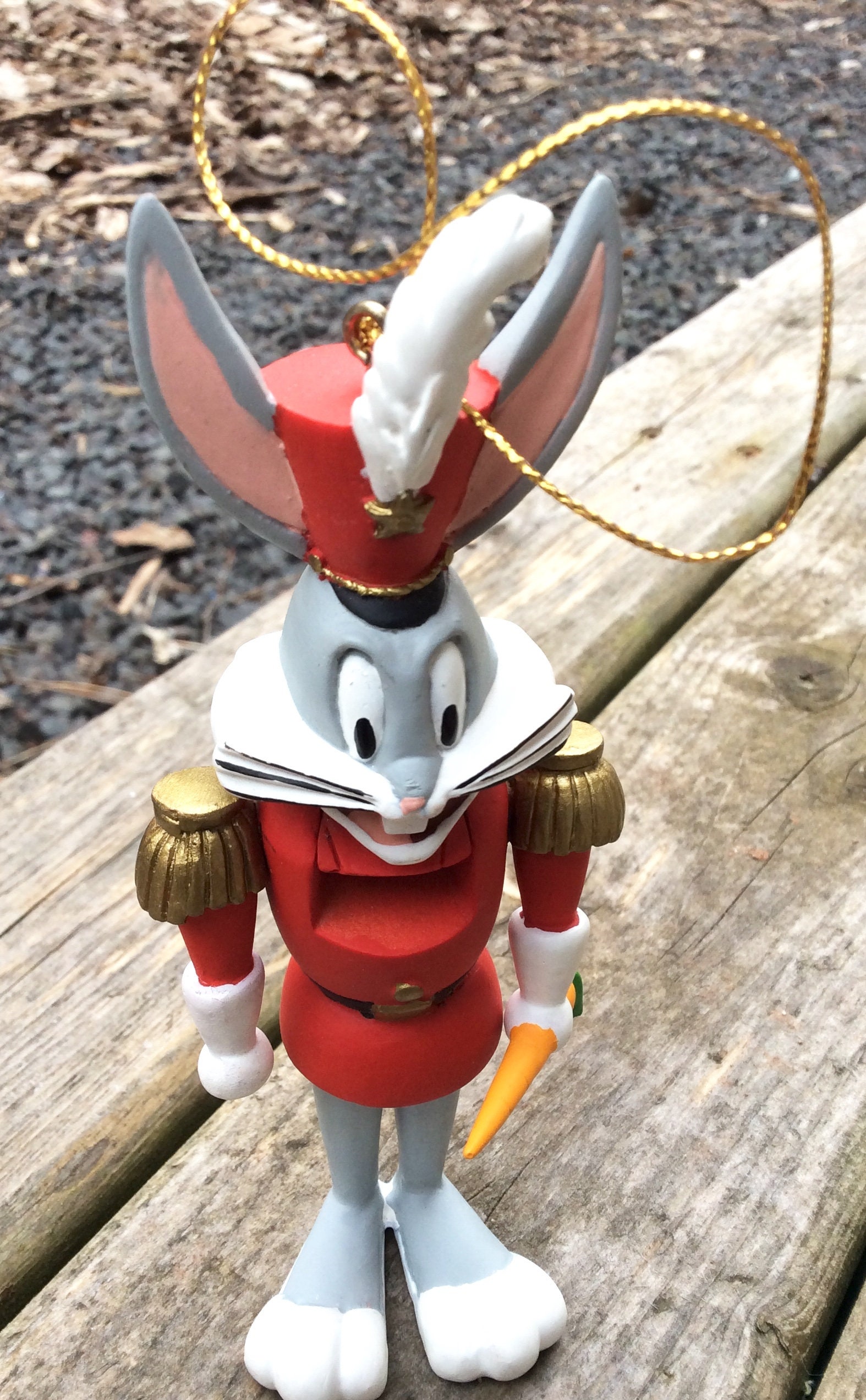 Nutcracker Rabbit Vintage Cartoon Bugs Bunny Rabbit Nutcracker Retro Christmas Soldier ...