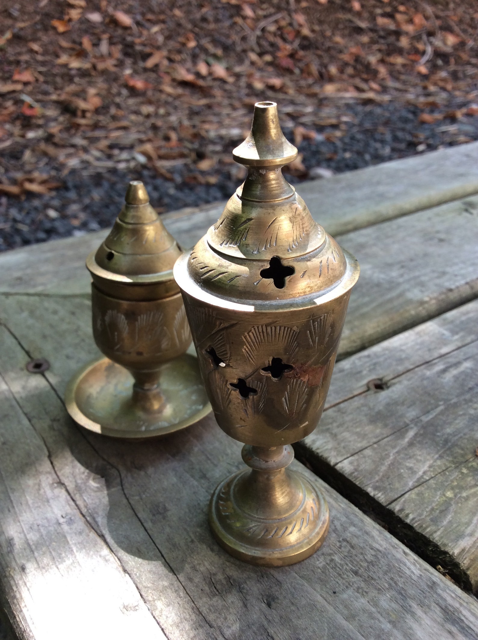 Vintage India Brass Incense Burner 70s Incense Vessel Etsy