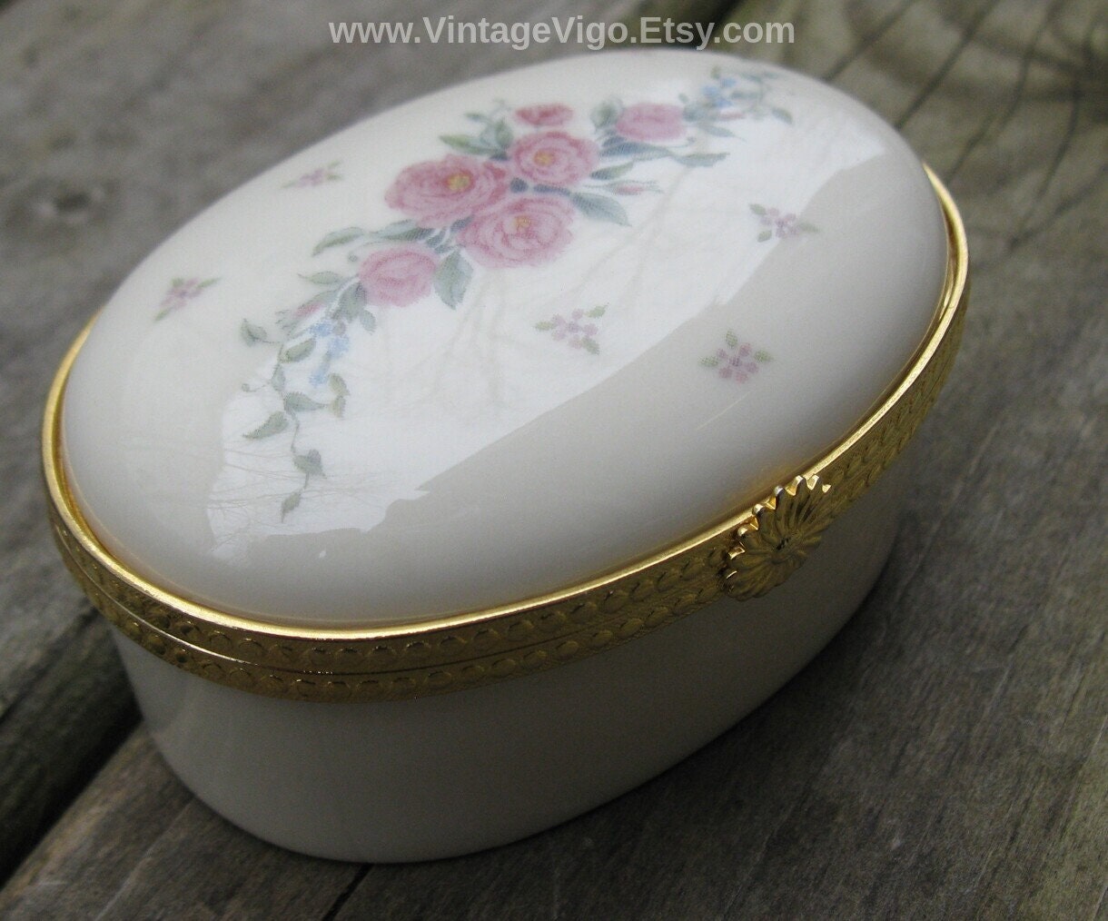 Jewelry Storage Lenox Trinket box Porcelain Storage & Organization etna
