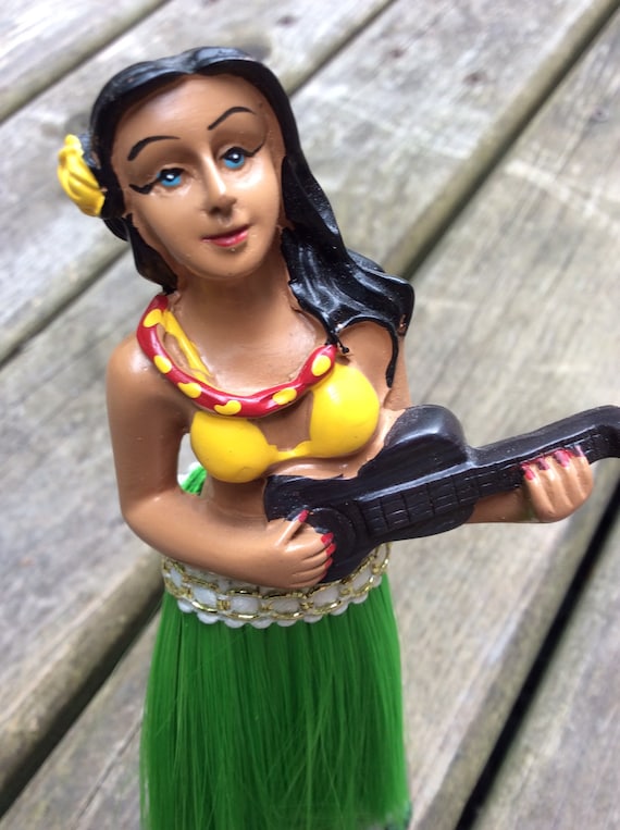 Vintage Dash Dashboard Hawaiian Hula Dancer Grass Skirt Etsy