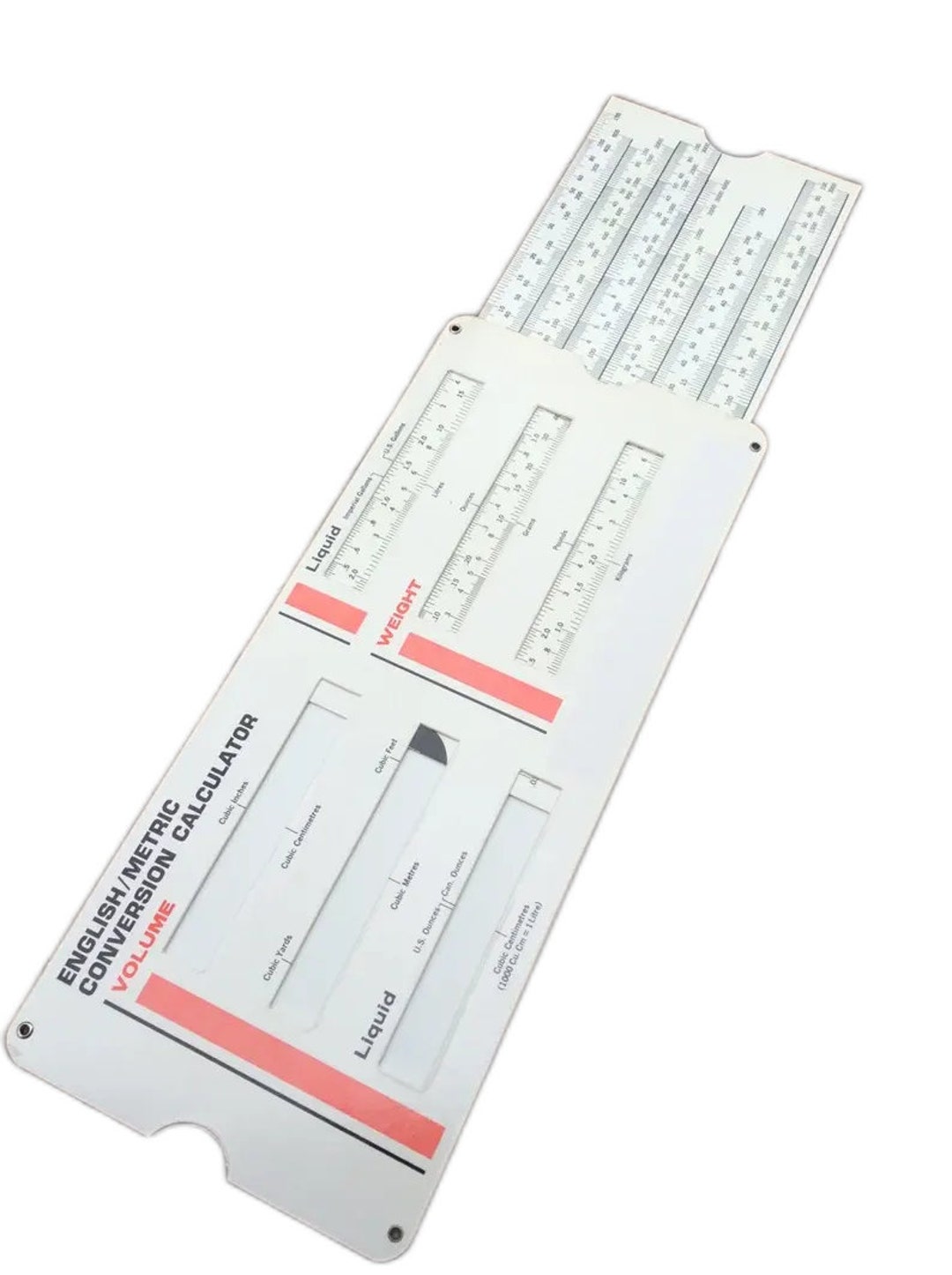 Vintage Slide Rule Ruler Metric Conversion Calculator, Inches to Cm ...