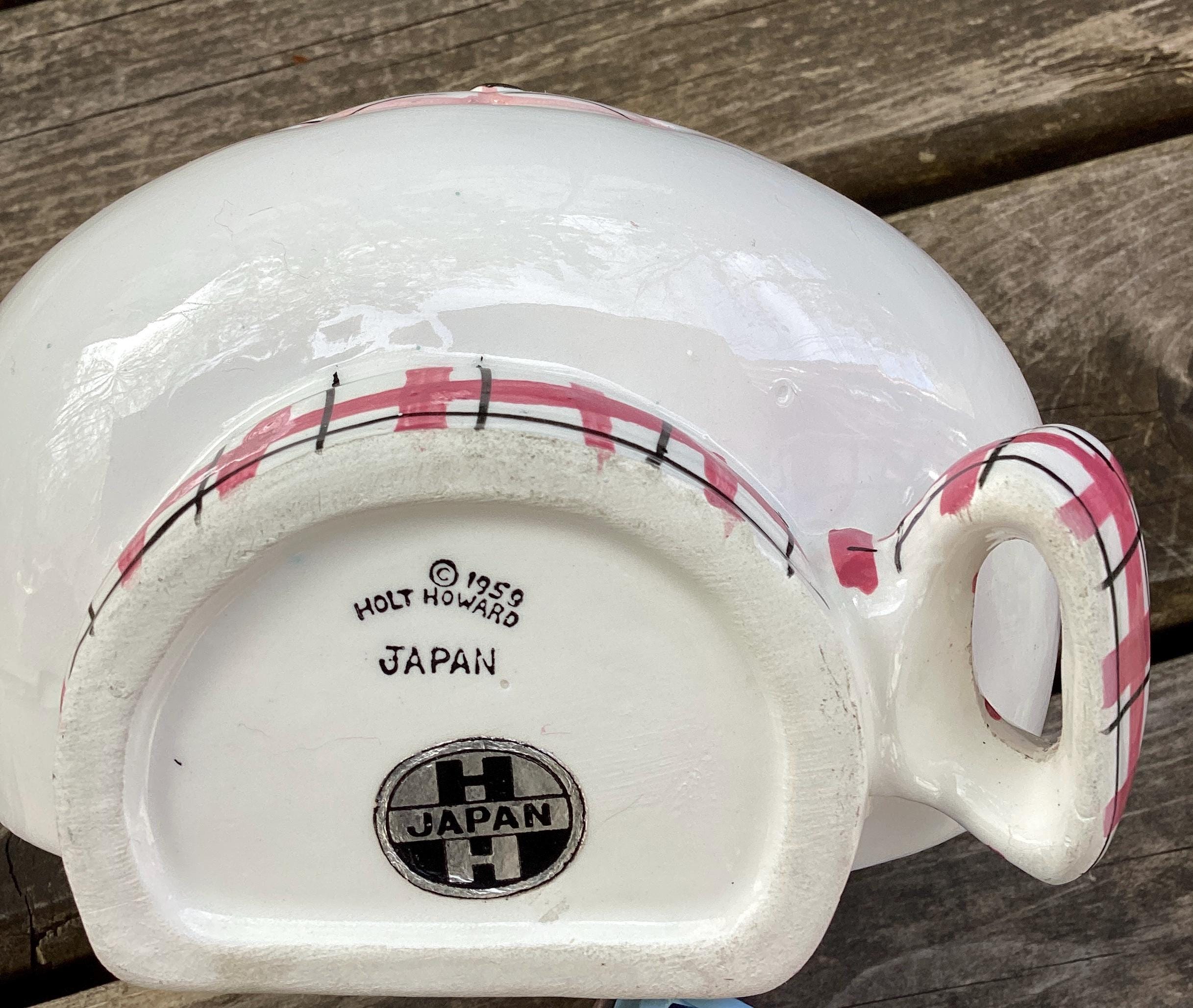 Hutschenreuther 磁器ひよこ 0248006 Vintage Holt Howard Cozy Cat Face String Yarn Holder Kitchen Wall