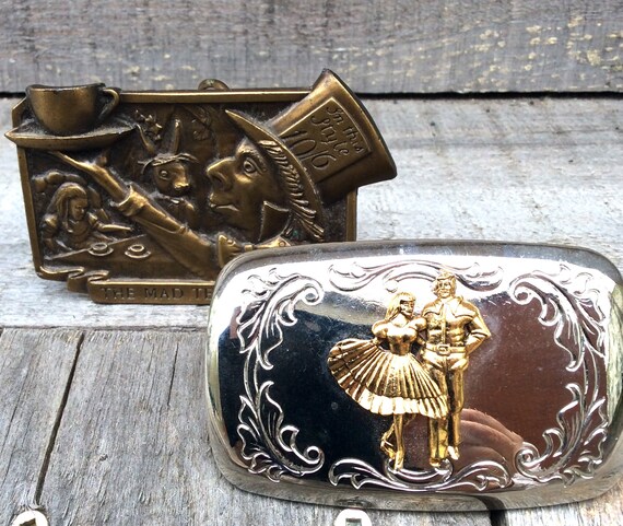 vintage belt buckles, retro country & western fas… - image 3